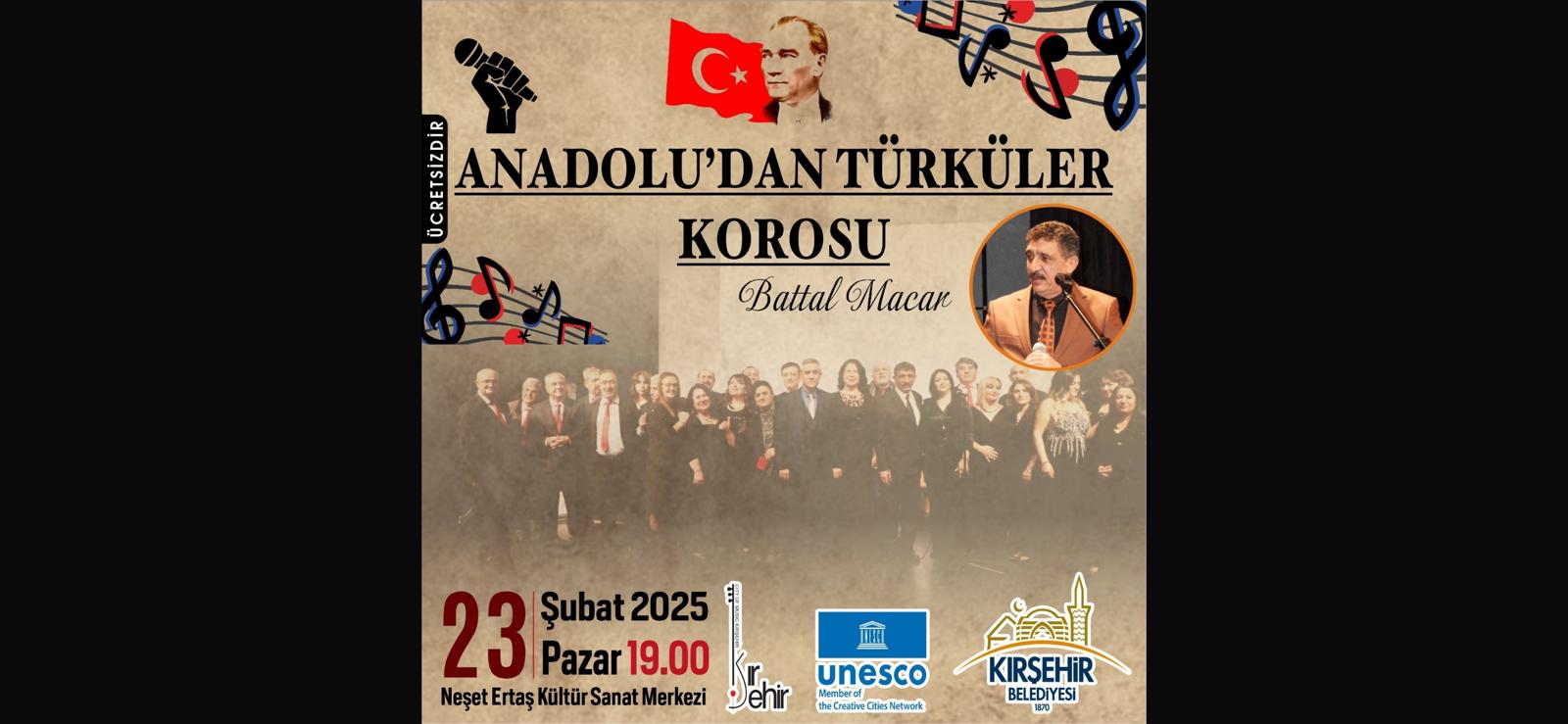 ANADOLU'DAN TÜRKÜLER KOROSU