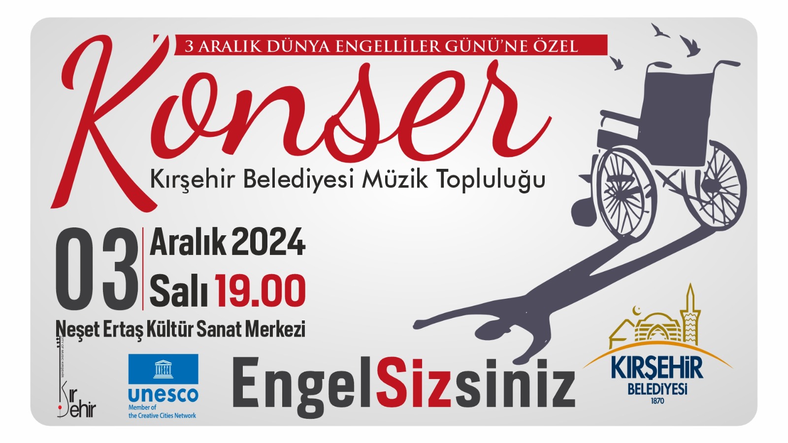 3 ARALIK DÜNYA ENGELLİLER GÜNÜNE ÖZEL KONSER