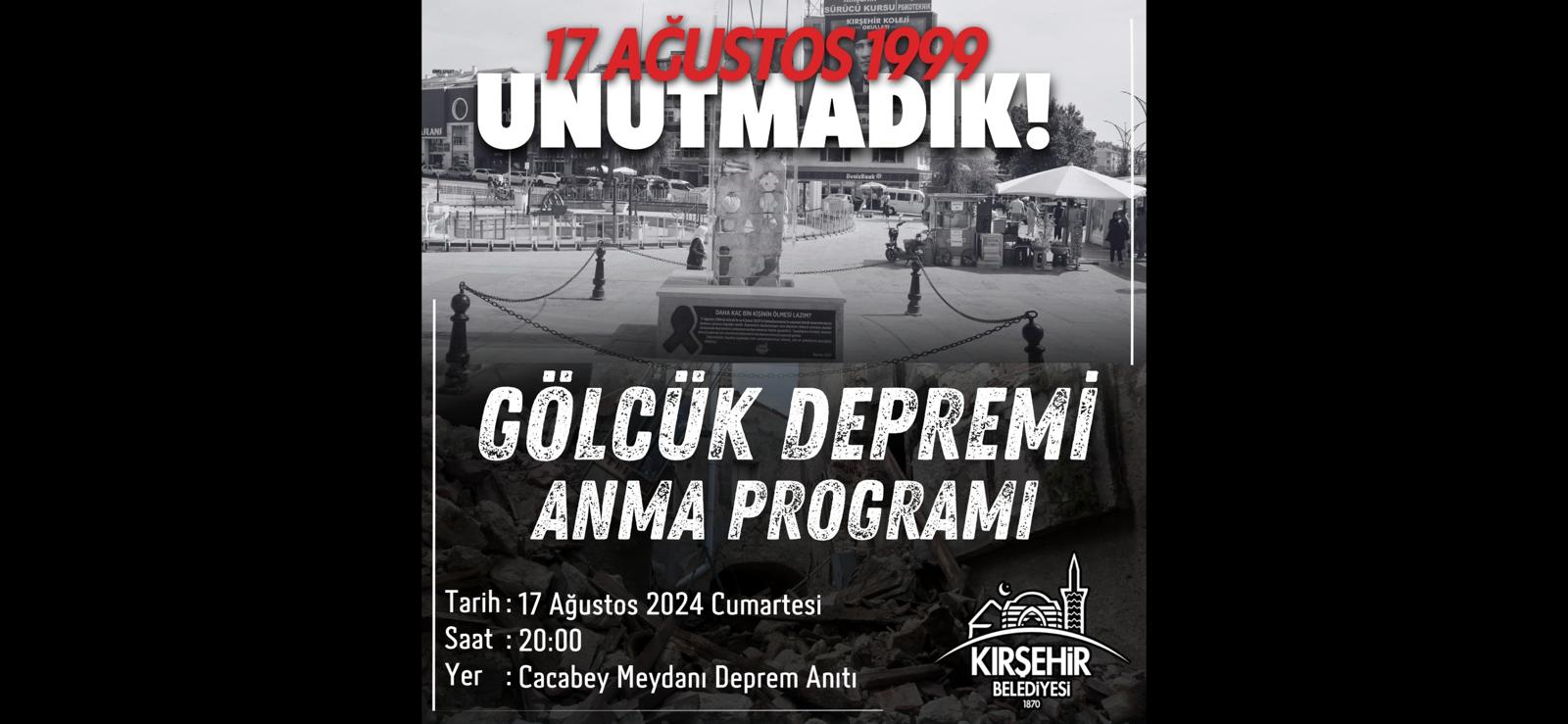 GÖLCÜK DEPREMİ ANMA PROGRAMI